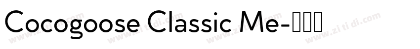Cocogoose Classic Me字体转换